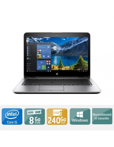 HP - EliteBook 840 G3 (Reconditionné) 14"/i5-6200U/89GB/256GB SSD/W10P